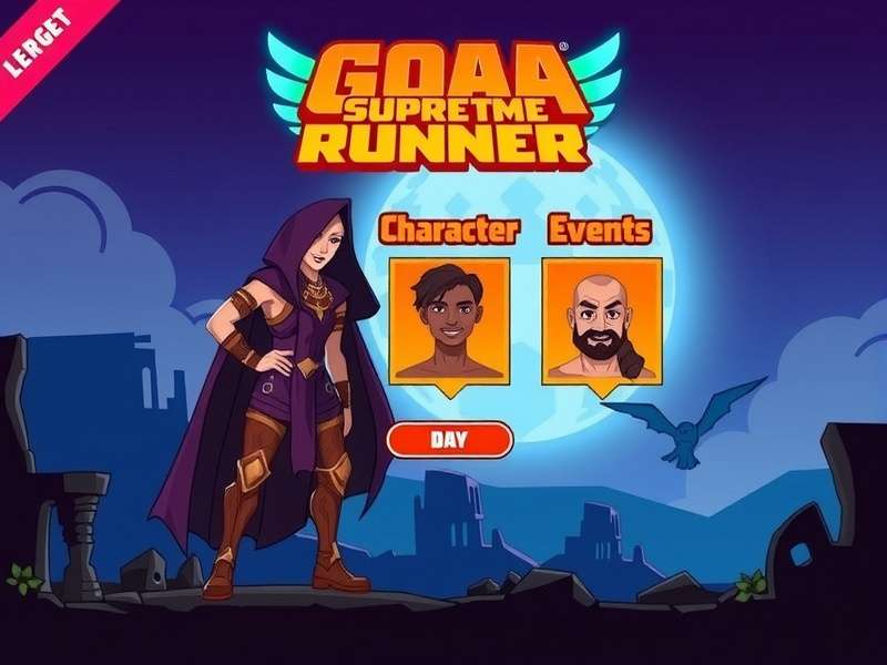 Goa Supreme Runner character selection screen